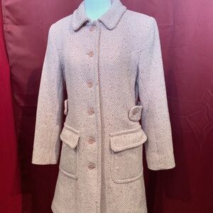 Cozy Mid-Length Pink Coat